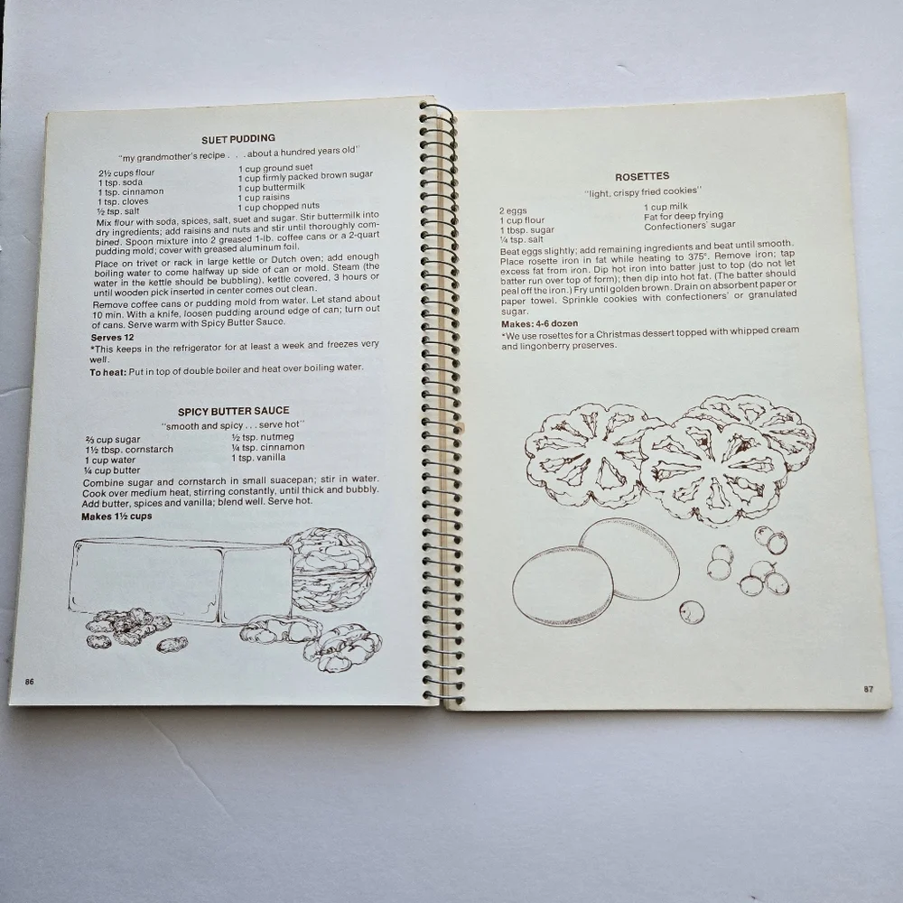 Miriam B. Loo's Family Favorites Cookbook 1977 Current Spiral Bound Recipes VTG